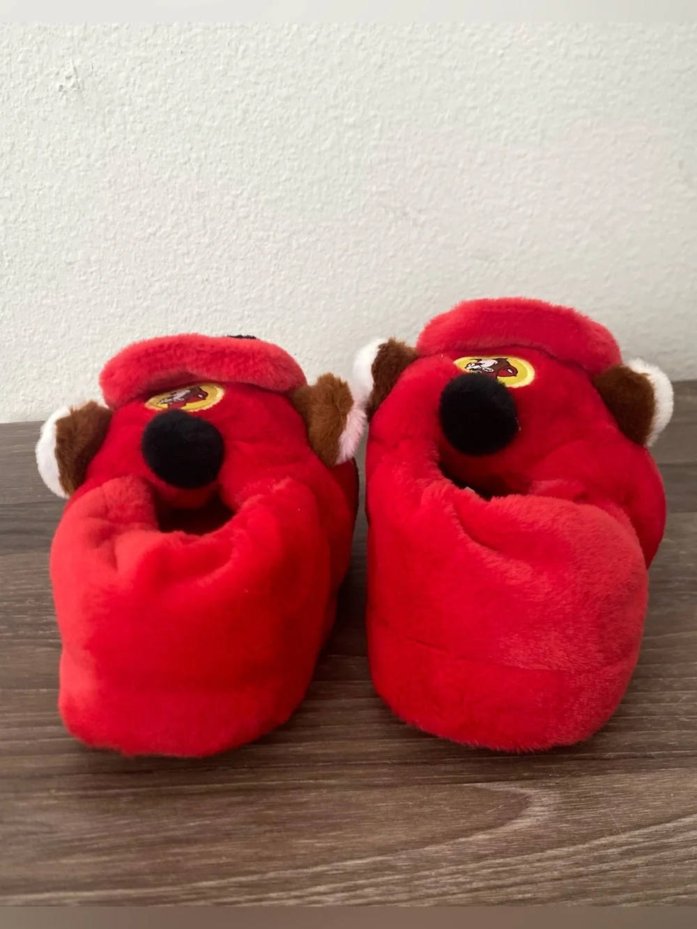 Buc-ee's Kids Beaver Animal Face 3D Slippers Size  Large (9-10) Red